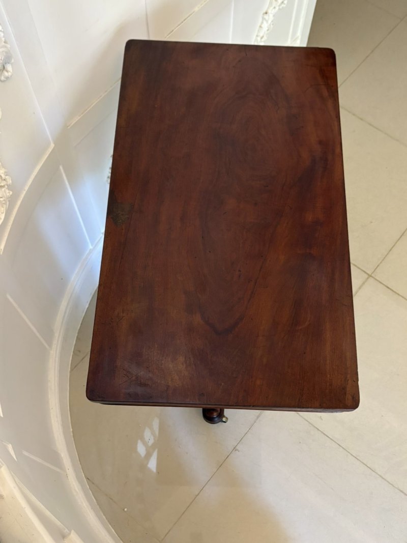 Antique Victorian Quality Mahogany Adjustable Reading/Side Table - Image 5